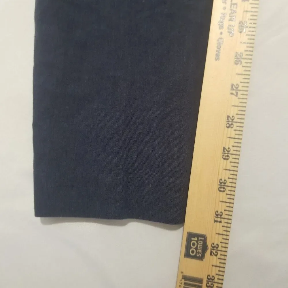 J.Crew Ludlow Slim Suit Pants Somelos Portugal Linen Blend Navy Blue 32x32 H4161